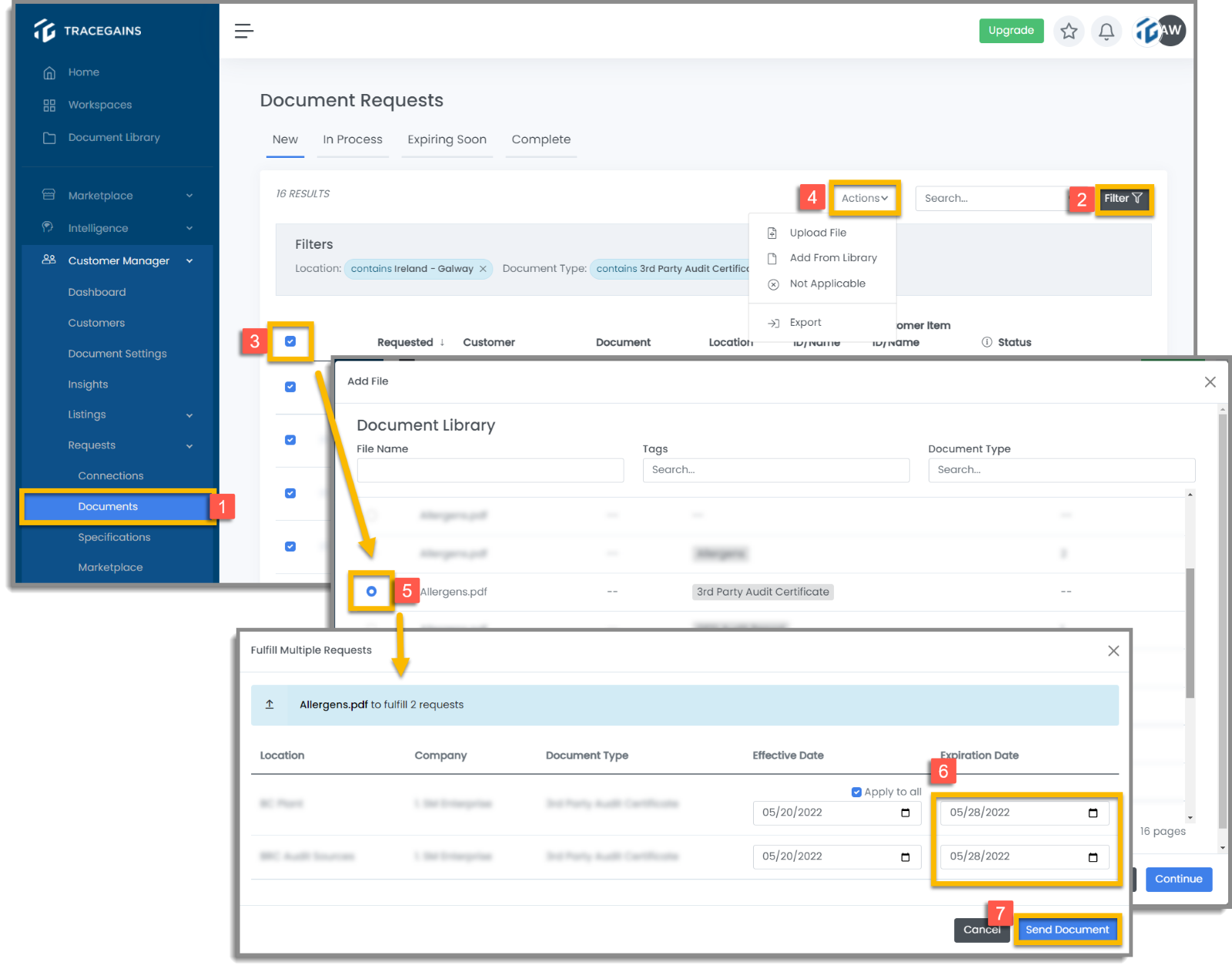 Automating Document Request Fulfillment – TraceGains Academy